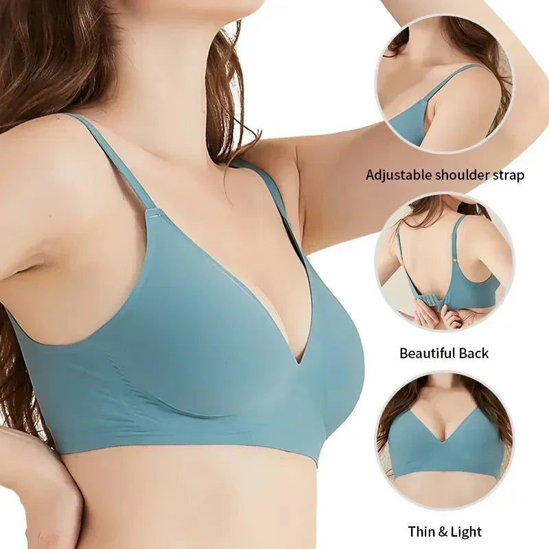 Comfy Jelly Bra - Wireless Deep V